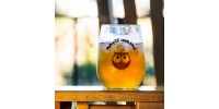 Hibou - Coupe, verre ou verre de bière "Mon p'tit soleil à moi / Here's to happy times" *PERSONNALISABLE*